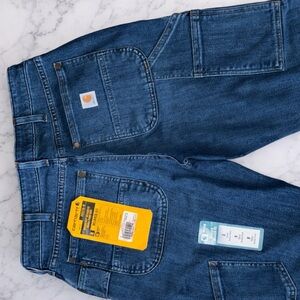 NWT Carhartt Women's Relaxed Fit Blue Jeans